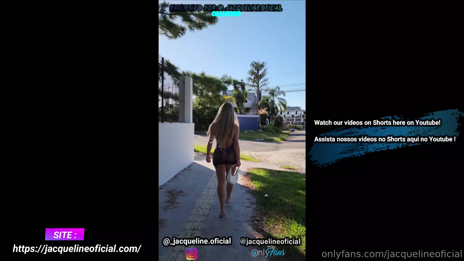 Na rua, a Jacqueline Darley decidiu se livrar da calcinha