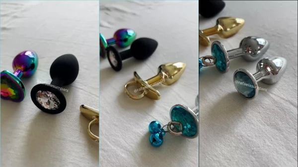 Neste vídeo, a Rafaela Sumpani apresenta a coleção de plugs anais