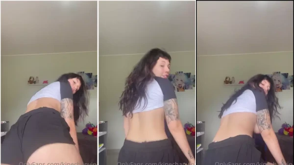 Rolou um vídeo da Kinechan rebolando com os peitos à mostra!