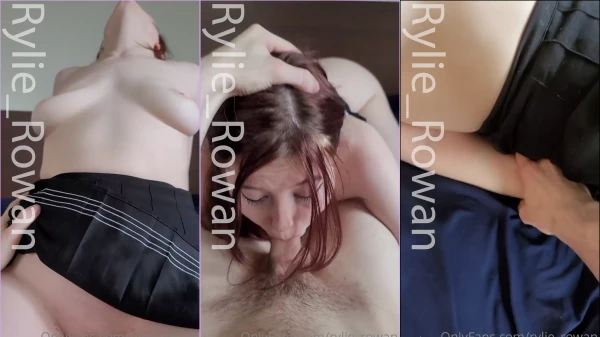 Rylie Rowan aparece em vídeos se deliciando e levando uns bons prazeres na cama
