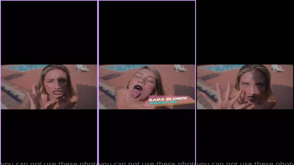 Sara Blonde maravilhosa em um vídeo sensual, se mostrando sem roupas