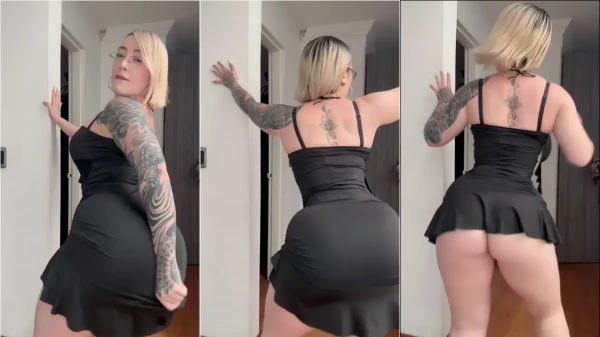 Verônica Obando no pornô, só a gata de vestido curtinho