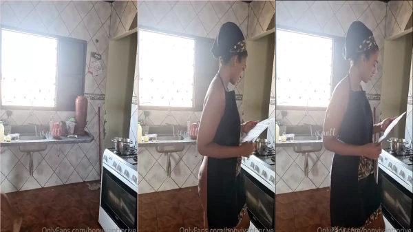 Vídeo atrevido da Queen Bon Vivantt na cozinha!