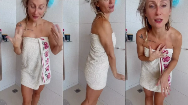 Vídeo da Aline Fischborn nua depois de tomar banho