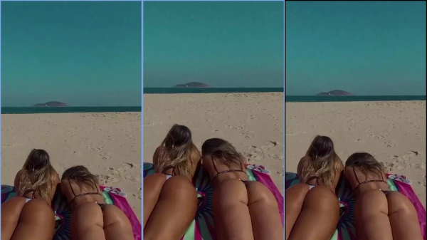 Vídeo da Ani Rocha se bronzendo na praia