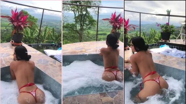 Vídeo da Catalina Gonzalez se banhando só de calcinha!