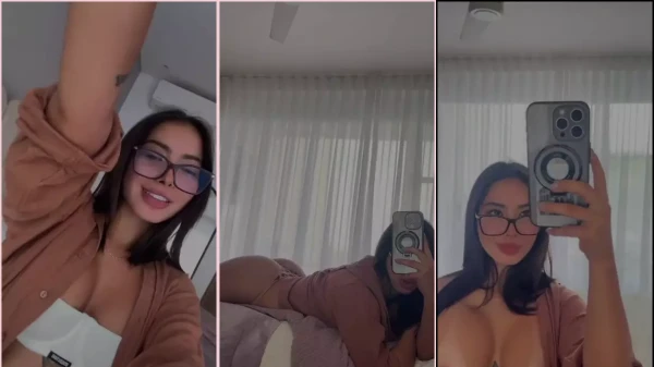 Vídeo da Daniela Antury se mostrando de calcinha na cama