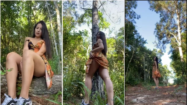 Vídeo da ellenzinha no mato, soltando tudo!