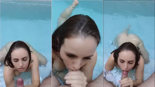 Vídeo da Eva Moderninha se deliciando na piscina