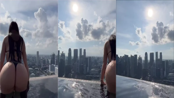 Vídeo da gata Jailyne Ojeda se divertindo na piscina