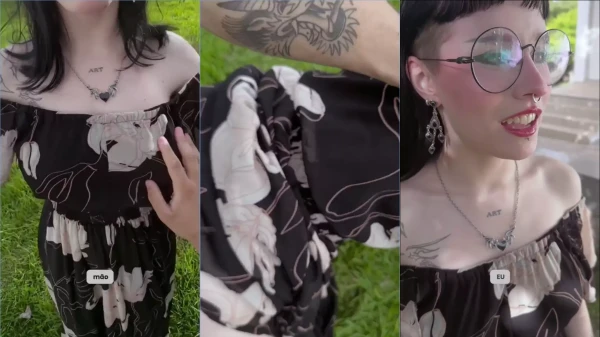 Vídeo da Gazeoff pegando uma badalação ao ar livre