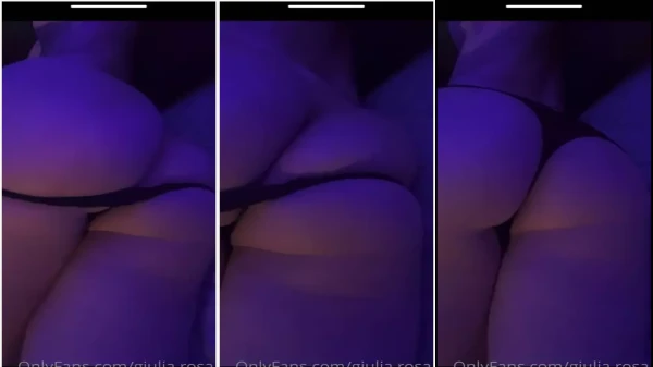 Vídeo da Giulia Rosa mostrando a xoxota