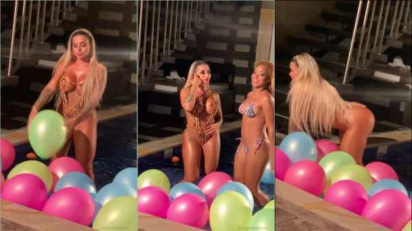 Vídeo da Liss Valderrama de maiô de oncinha, dançando e arrasando na água!