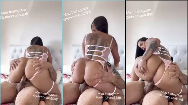Vídeo picante com a Juh Morena dando uma rebolada na pau durão