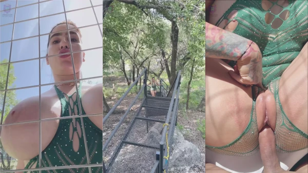 Yiny Leon gravou um vídeo bem gostosinho ao ar livre, soltando a malícia!