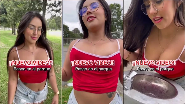 Confira a Hanna Roldan se divertindo sozinha no carro estacionado!