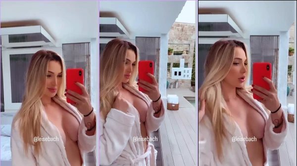 Leise Bach maravilhosa no vídeo xxx de roupão sexy