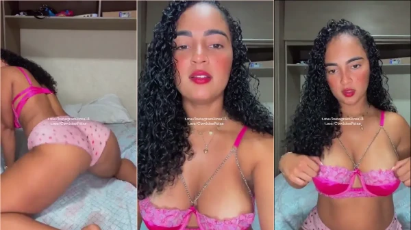 Vídeo caseiro da Erica Moraes durante uma live no Instagram