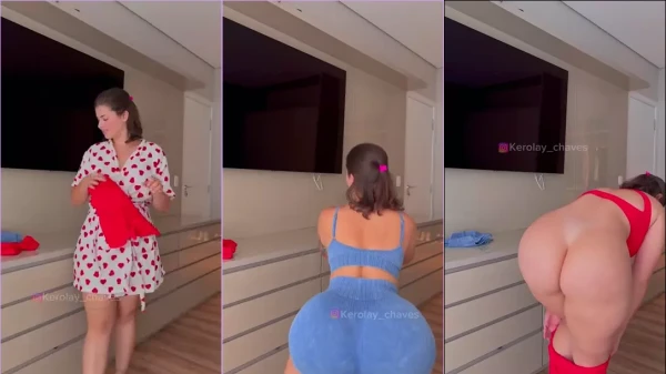 Vídeo da Kerolay Chaves fazendo troca de roupa