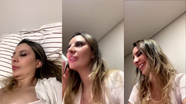 A danadinha Ionara Linhares na cama