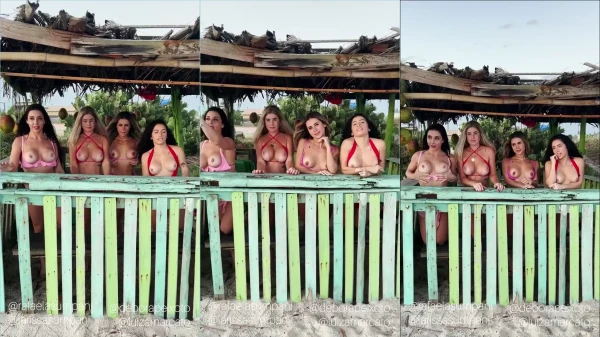 Rolou um vídeo da Rafaela Sumpani e das amigas exibindo os peitinhos