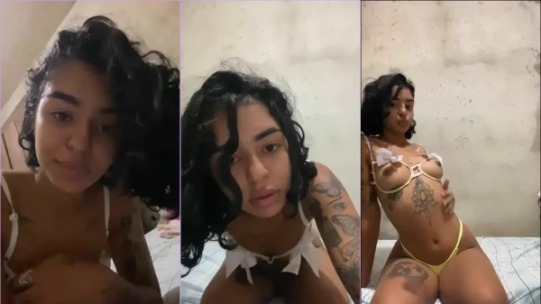 Keise Dreams deu uma mostrada nas tetas e ficou se exibindo com o corpo