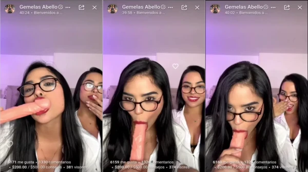 As gêmeas Abello dando um show em uma live!