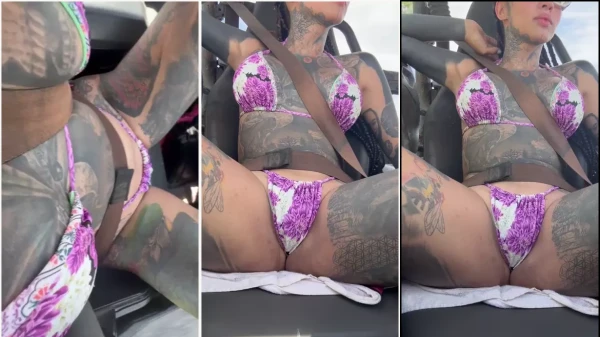 Vídeo da lindinha Camila Serna dando uma de sedutora dentro do carro