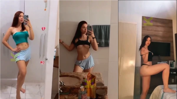 Os vídeos irresistíveis da ruivinha Cibelly Ferreira de babydoll